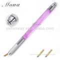 High quality purple stainless steel permanent manual makeup tattoo pen for microneedle blades